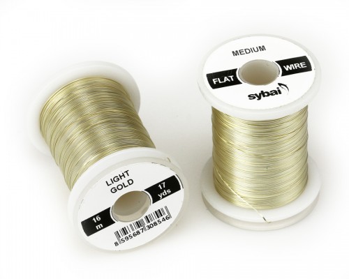Flat Colour Wire, Medium, Light Gold